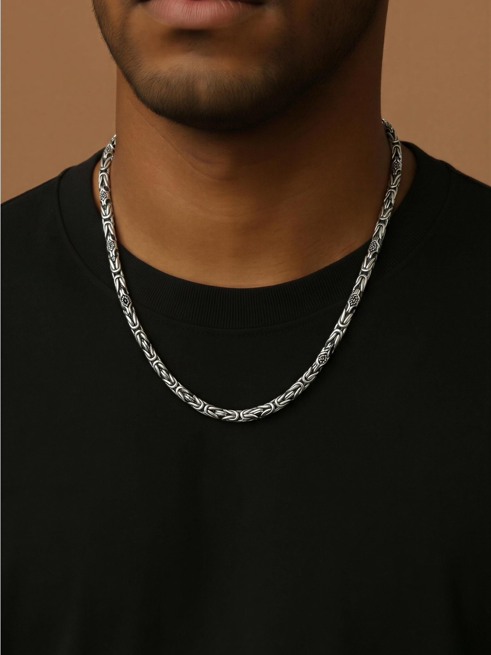 Silver Men's Chain Necklace